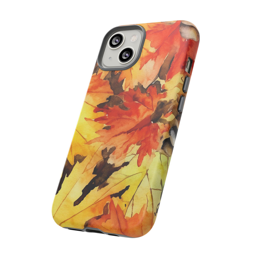 Impact Resistant, Fall Leaves, Cute Phone Cases for Samsung S24, S23, S22, S21, IPhone 15 pro Iphone 14 pro Iphone 13 IPhone 12 Iphone 11 - Studio40ParkLane