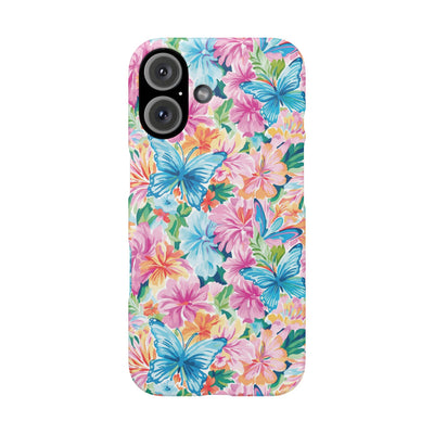 Snap Butterflies Flowers Cute Phone Cases for Samsung S24, S23, S22, S21, S20, Plus and Ultra, Iphone 16 Pro Max, Iphone 15, 14, 13, 12, 11, 10 - Studio40ParkLane
