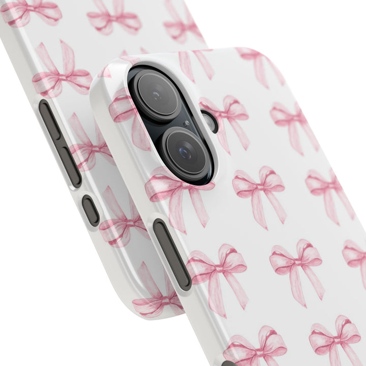 Slim Pink Bows Cute Phone Cases for Iphone 16 Pro Max | iPhone 15 Case | iPhone 15 Pro Max Case, Iphone 14, Iphone 14 Pro Max, Iphone 13 12 11 8 7 - Studio40ParkLane