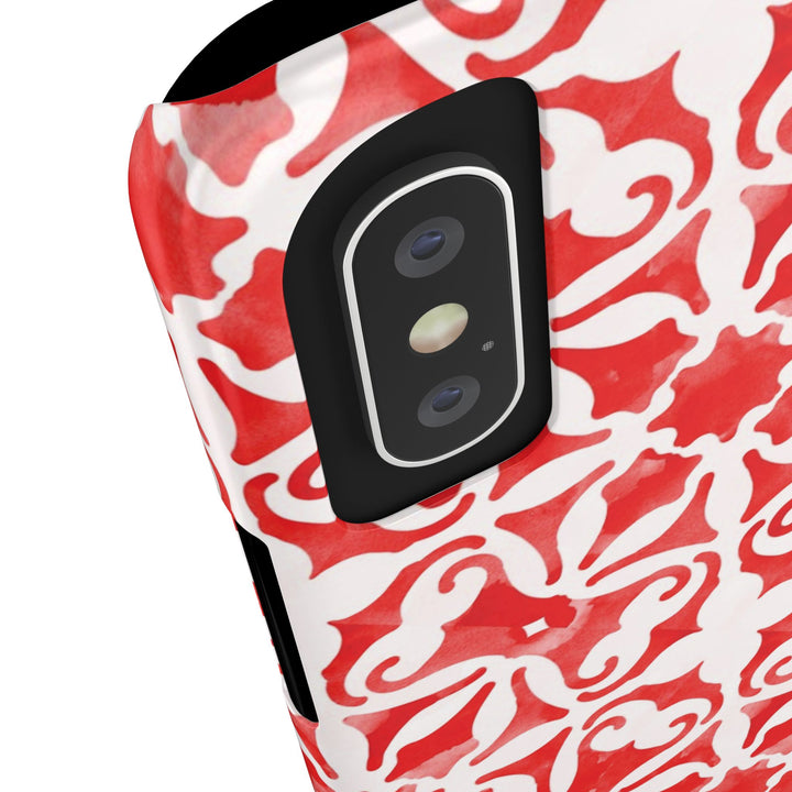 Slim Red Mosaic Gift for Her Cute Phone Cases for Iphone 16 Case | iPhone 15 Case | iPhone 15 Pro Max Case, Iphone 14, Iphone 14 Pro Max, Iphone 13, 12, 11, 10, 8,7 - Studio40ParkLane