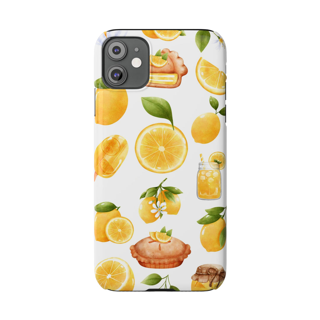 Slim Cute Phone Cases for Iphone - | iPhone 15 Case | iPhone 15 Pro Max Case, Iphone 14 Case, Iphone 14 Pro Max, Iphone 13, Summer Fruit Lemon - Studio40ParkLane