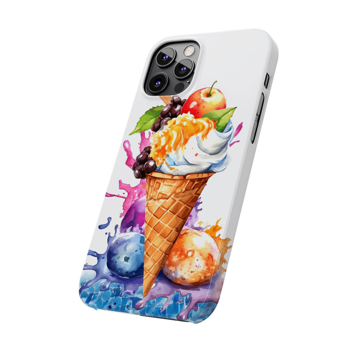 Slim Summer Ice Cream Cone Slim Cute Phone Cases for Iphone | iPhone 15 Case | iPhone 15 Pro Max Case, Iphone 14, Iphone 14 Pro Max, Iphone 13 - Studio40ParkLane
