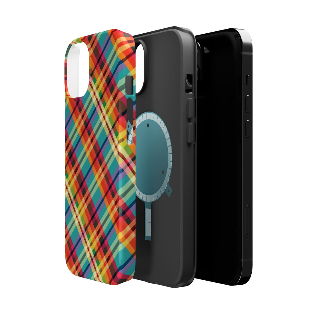 Checkered Plaid Magsafe Gift for Her Cute Phone Case for Iphone, | iPhone 16 | iPhone 15 Pro Max, Iphone 14 Pro Max, 13 12 11 10 9 8 7 - Studio40ParkLane
