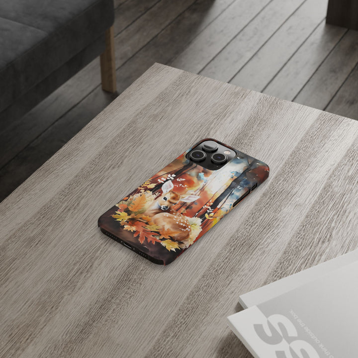 Slim Fall Autumn Forest Deer Gift for Her Cute Phone Cases for Iphone 16 | iPhone 15 Case | iPhone 15 Pro Max Case, Iphone 14, Iphone 14 Pro Max, Iphone 13, Slim - Studio40ParkLane