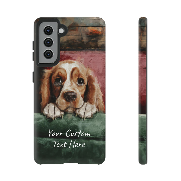 Personalize this Cute Samsung Phone Case | Cocker Spaniel Dog Samsung Phone Case | Galaxy S23, S22, S21, S20 | Customized Samsung Case - Studio40ParkLane