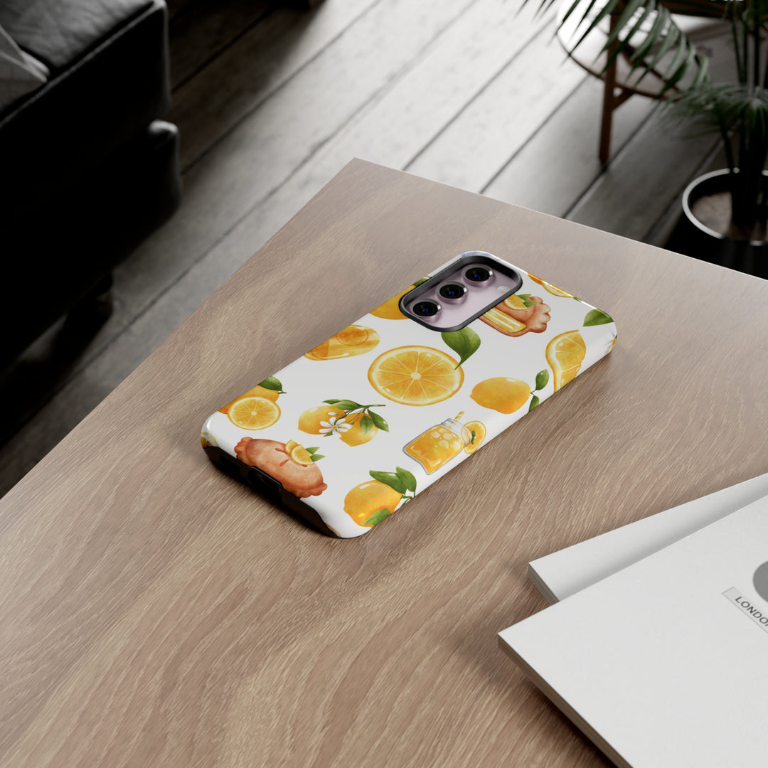 Cute Samsung Phone Case | Aesthetic Samsung Phone Case | Galaxy S23, S22, S21, S20 | Summer Fruit Lemons, Protective Phone Case - Studio40ParkLane
