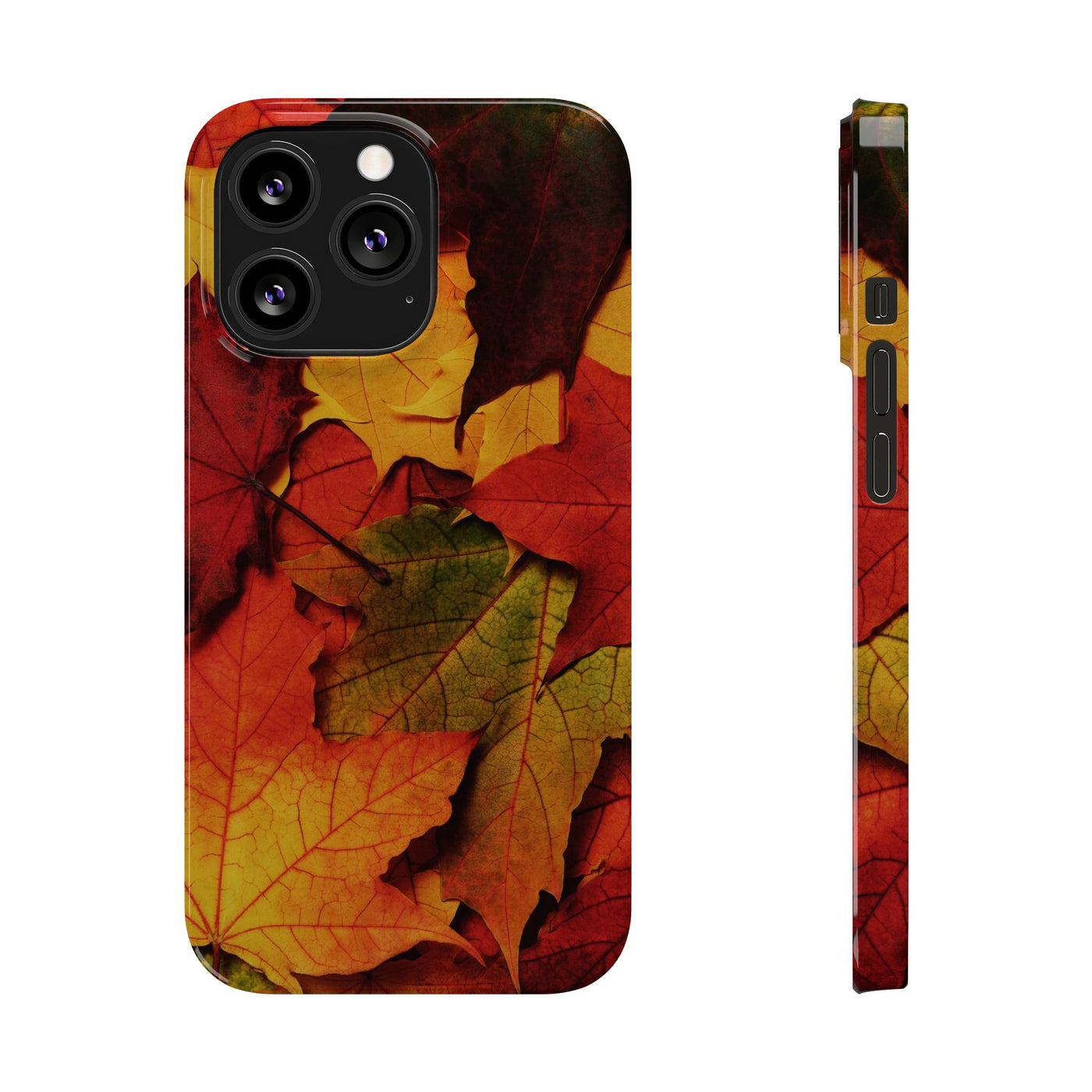 Slim Autumn Fall Leaves Gift Cute Phone Cases for Iphone 16 | iPhone 15 Case | iPhone 15 Pro Max Case, Iphone 14, Iphone 14 Pro Max, Iphone 13, Slim Mom Dad Gift