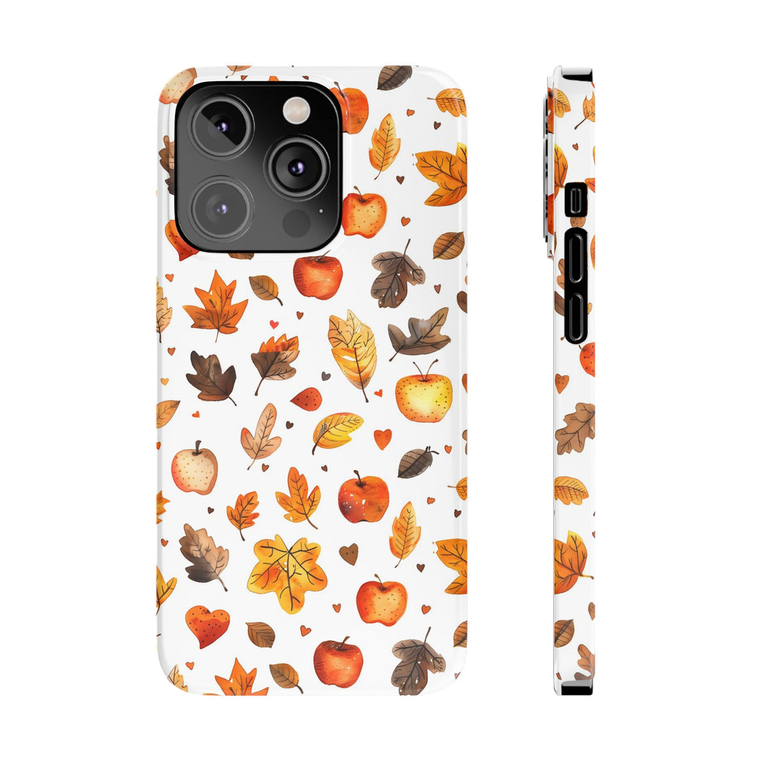Slim Fall Autumn Leaves Gift for Her Cute Phone Cases for Iphone 16 | iPhone 15 Case | iPhone 15 Pro Max Case, Iphone 14, Iphone 14 Pro Max, Iphone 13, Slim - Studio40ParkLane