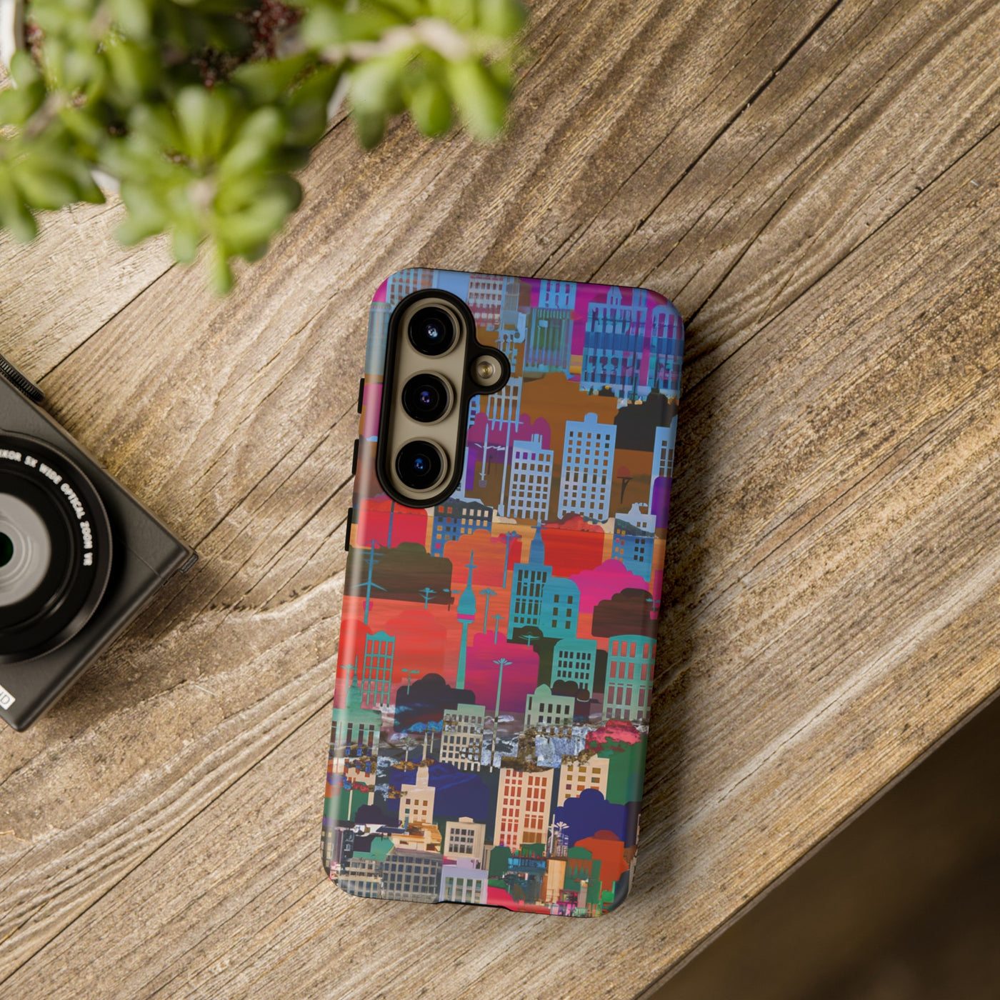 Cute Samsung Case | Cool Iphone Case | Summer City Skyline, Samsung S24, S23, S22, S21, IPhone 15 Case | Iphone 14 Case, Iphone 13 Case