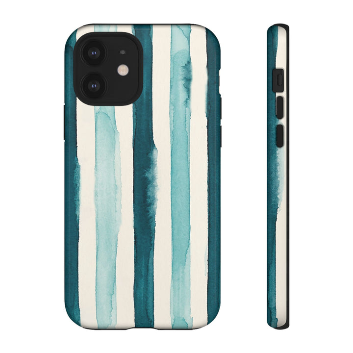 Tough Cute Green Stripes Phone Case, for IPhone 17 Pro Max | Iphone 17 Air, Iphone 16, IPhone 15, 14 13 12, Samsung Galaxy S26, S25, S24, S23