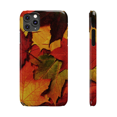 Slim Autumn Fall Leaves Gift Cute Phone Cases for Iphone 16 | iPhone 15 Case | iPhone 15 Pro Max Case, Iphone 14, Iphone 14 Pro Max, Iphone 13, Slim Mom Dad Gift