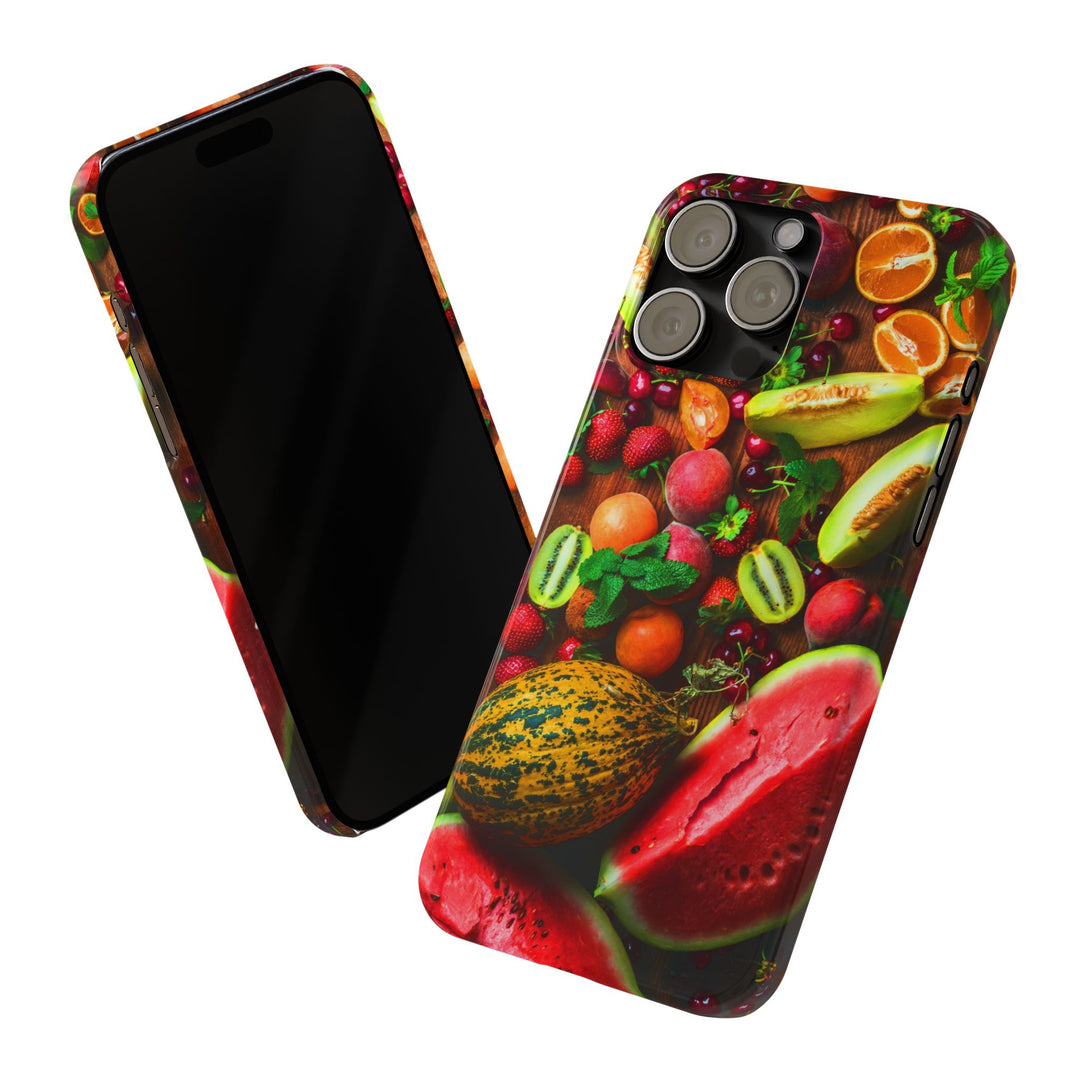 Slim Fall Fruit Collage Phone Cases for Iphone 16 | iPhone 15 Case | iPhone 15 Pro Max Case, Iphone 14, Iphone 14 Pro Max, Iphone 13, Slim Mom Dad Gift - Studio40ParkLane
