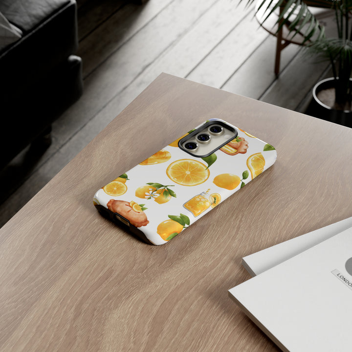 Cute Samsung Phone Case | Aesthetic Samsung Phone Case | Galaxy S23, S22, S21, S20 | Summer Fruit Lemons, Protective Phone Case - Studio40ParkLane