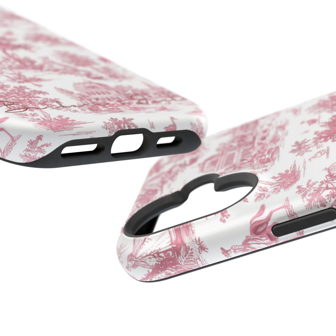 Magsafe French Toile Personalized Initial Custom Gift Cute Phone Cases for Iphone 16 Pro Max | iPhone 15, Pro Max Case, Iphone 14, 13, 12, 11, 10 - Studio40ParkLane
