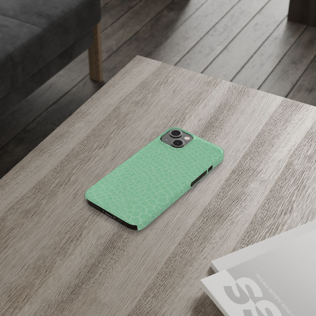 Slim Non Leather Mint Color Pattern Gift for Her Cute Phone Cases for Iphone 16 Pro Max | iPhone 15 Case | iPhone 15 Pro Max Case, Iphone 14, 13, 12, 11, 10, 8, 7 - Studio40ParkLane