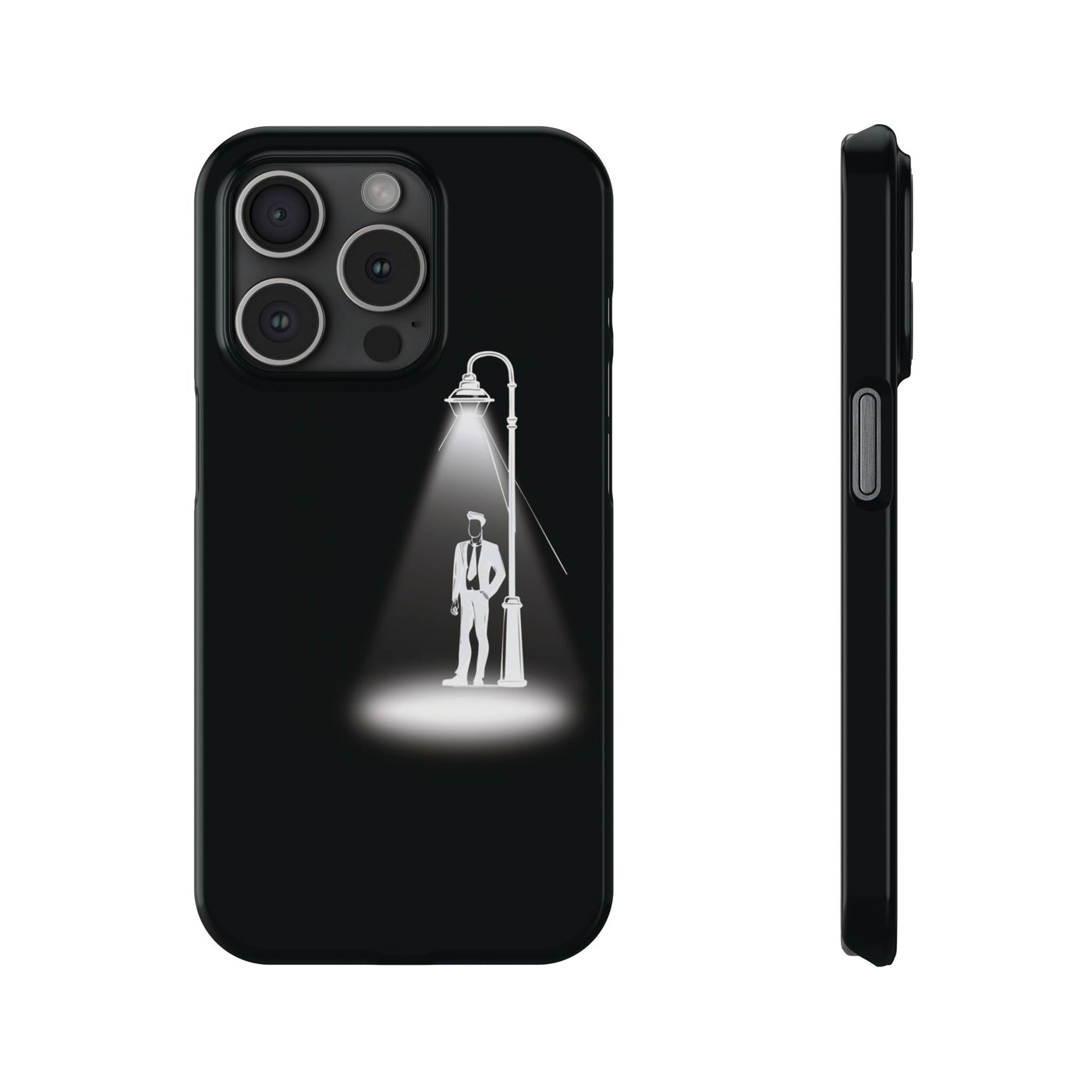 Slim Mystery Man Spotlight Gift for Her Cute Phone Cases for Iphone 16 Pro Max | iPhone 15 Case | iPhone 15 Pro Max Case, Iphone 14, 13, 12, 11, 10, 8, 7