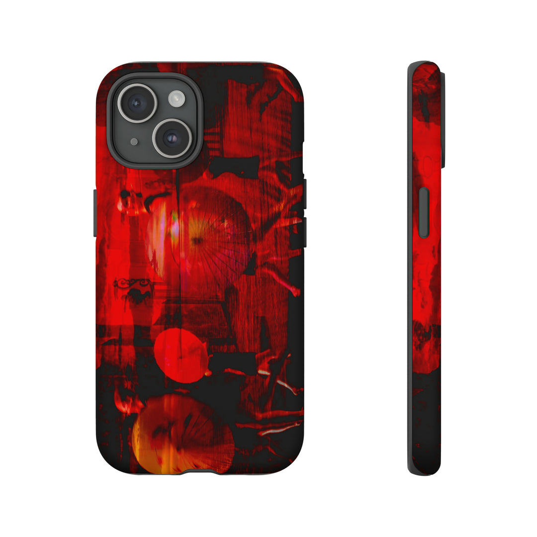 Cute IPhone Case | iPhone 15 Case | iPhone 15 Pro Max Case, Iphone 14 Case, Iphone 14 Pro Max Case IPhone Case for Art Lovers, Sunset Dance Red - Studio40ParkLane