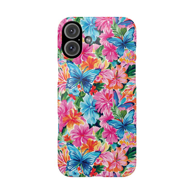 Slim Butterflies Flowers Gift for Her Cute Phone Cases for Iphone 16 Pro Max | iPhone 15 Case | iPhone 15 Pro Max Case, Iphone 14, 13, 12, 11, 10, 8, 7 - Studio40ParkLane