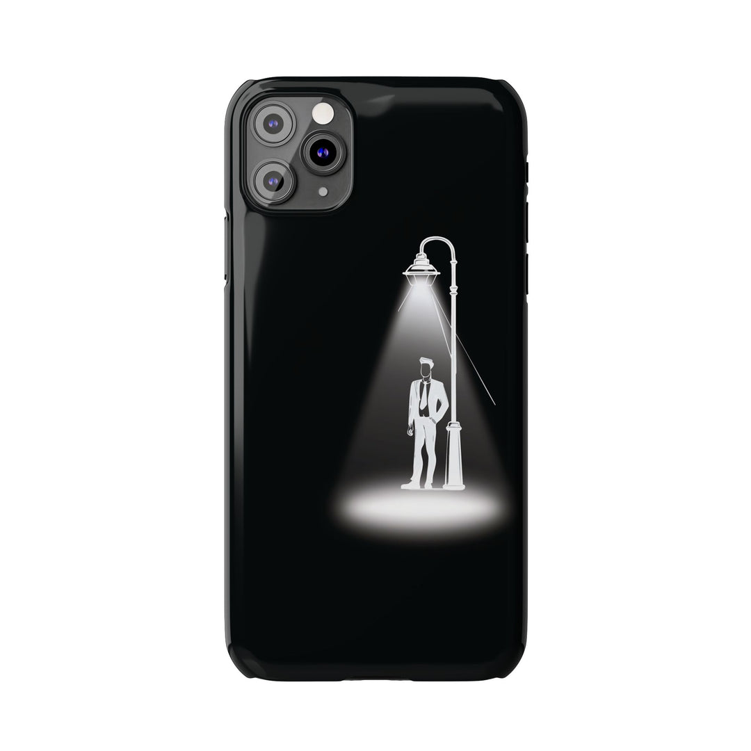 Slim Mystery Man Spotlight Gift for Her Cute Phone Cases for Iphone 16 Pro Max | iPhone 15 Case | iPhone 15 Pro Max Case, Iphone 14, 13, 12, 11, 10, 8, 7 - Studio40ParkLane