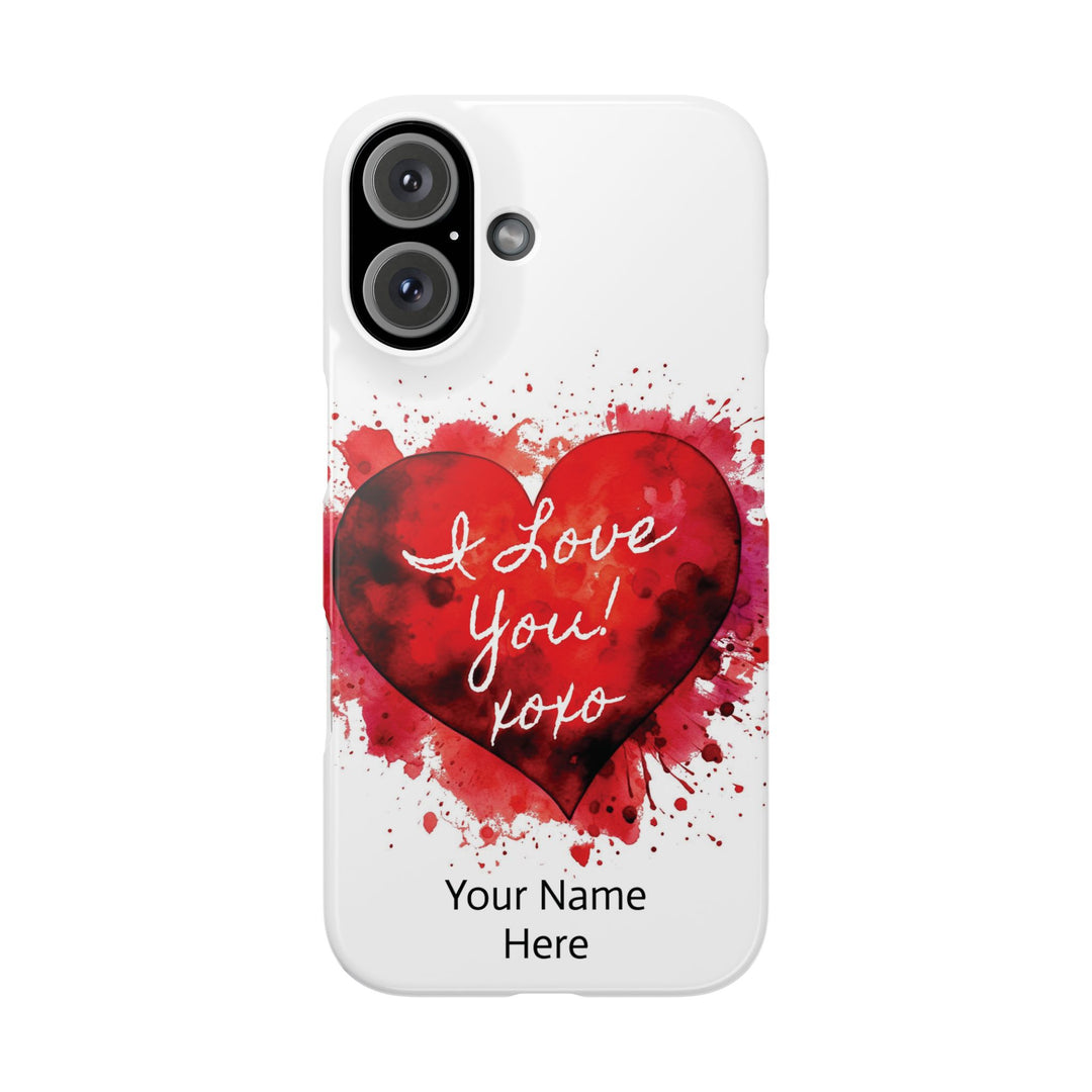 Slim Custom Personalized Valentine Love Gift for Her Cute Phone Cases for Iphone 16 Pro Max | iPhone 15 Case | iPhone 15 Pro Max Case, Iphone 14, 13, 12, 11, 10, 8, 7 - Studio40ParkLane