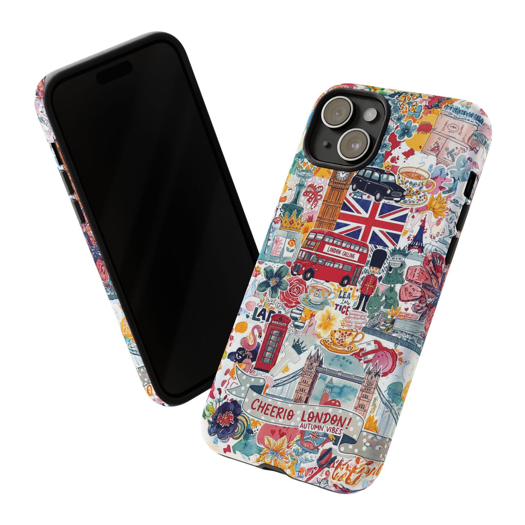 London England Coquette Collage Tough Premium Phone Case - For iPhone 17 Pro Max iPhone 16 Pro iPhone 15 Iphone 14 Plus 13 Pro 12 11 10 XR - Studio40ParkLane