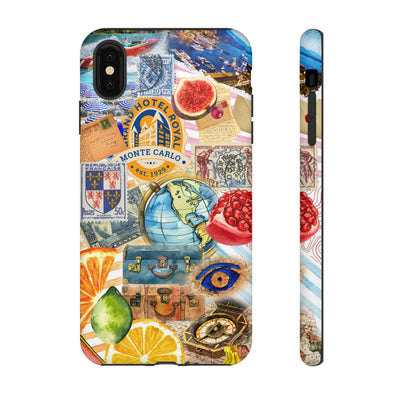 Cute European Summer Collage Phone Case, for IPhone 16 Case | Iphone 15, Iphone 14, IPhone 13 Case, 11 8 7, Samsung Galaxy S24, S23, S22, S21 Extra Protective