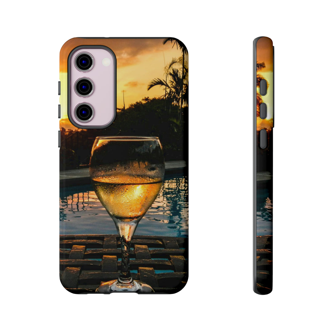 Samsung Galaxy Phone Case | Galaxy S23, S22, S21, S20 | Luxury Case Double Layered | Impact Resistant | Fashionable - Wine Glass 1 - Studio40ParkLane