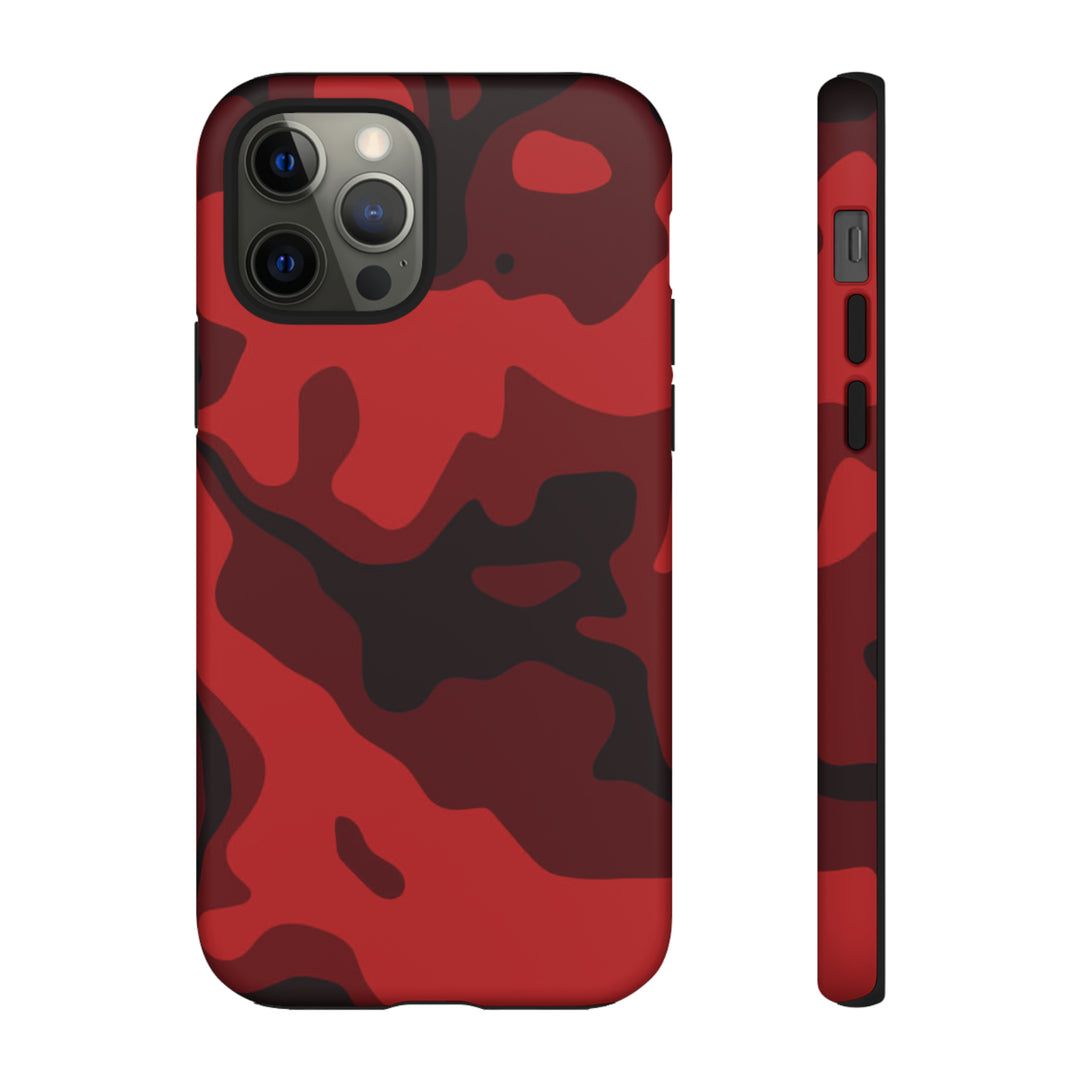 Cool Phone Case | Red Camouflage, For iPhone 15 Case | iPhone 15 Pro Case, Iphone 14 Case, Iphone 14 Pro Max Case, Protective Iphone Case - Studio40ParkLane