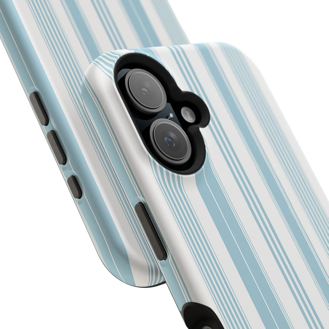 MagSafe Cute Phone Case, Coastal Striped Phone Case for iPhone 17 16 15 14 13 12 Pro Max, Samsung S26 S25 S24 Ultra case - Studio40ParkLane