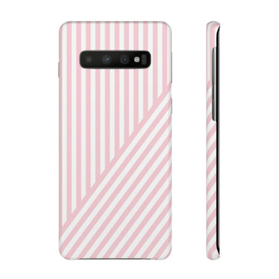 Aesthetic Sweet Pink Stripes Cute Phone Case Sleek Snap - For iPhone 17 Pro Max iPhone 16 Pro iPhone 15 Iphone 14 Plus 13 Pro 12 11 10 Gift