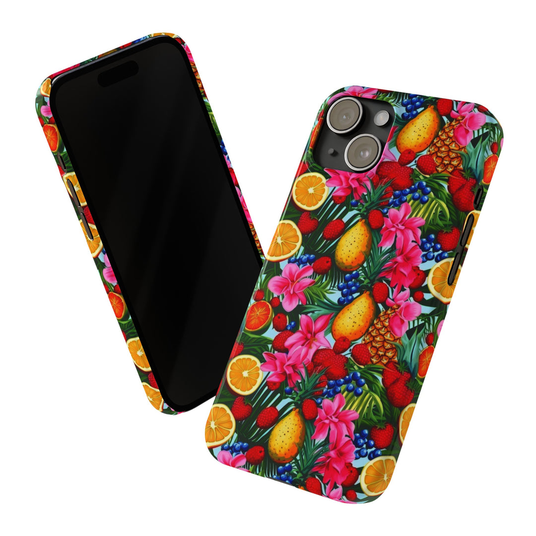 Slim Cute Phone Cases for Iphone - | iPhone 15 Case | iPhone 15 Pro Max Case, Iphone 14 Case, Iphone 14 Pro Max, Iphone 13, Summer Mixed Fruit - Studio40ParkLane