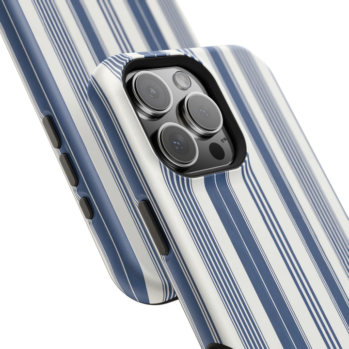 MagSafe Cute Phone Case, Coastal Striped Phone Case for iPhone 17 16 15 14 13 12 Pro Max, Samsung S26 S25 S24 Ultra case - Studio40ParkLane