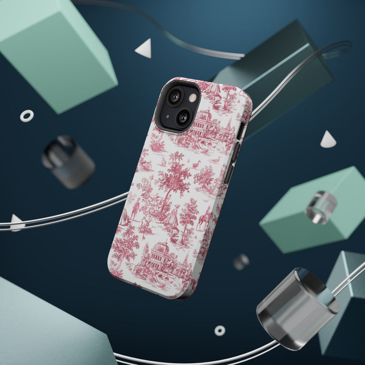 French Pink Toile Magsafe Cute Phone Case for Iphone Gift for Her, iPhone 16 Case | iPhone 15 Pro Max Case, Iphone 14, Iphone 14 Pro Max, Iphone 13, Iphone 12 - Studio40ParkLane