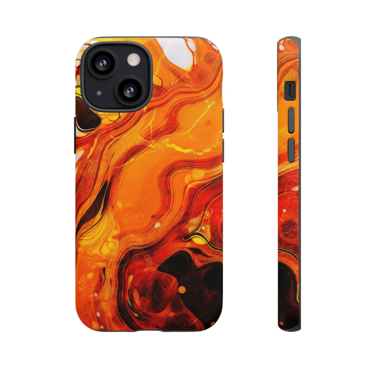 Impact Resistant, Fall Colors Marble, Cute Phone Cases for Samsung S24, S23, S22, S21, IPhone 15 pro Iphone 14 pro Iphone 13 IPhone 12 Iphone 11