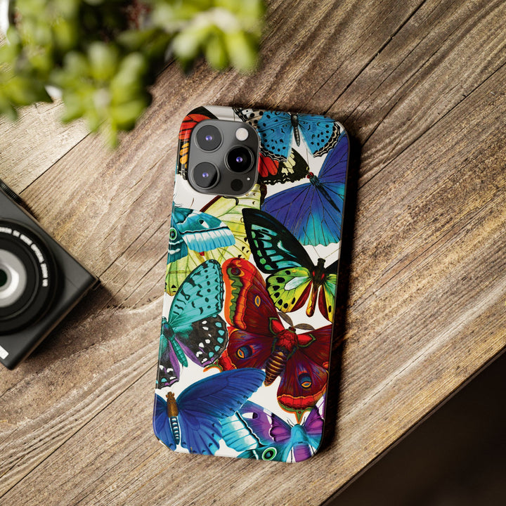 Slim Bright Butterflies Gift for Her Cute Phone Cases for Iphone 16 Pro Max | iPhone 15 Case | iPhone 15 Pro Max Case, Iphone 14, Iphone 14 Pro Max, Iphone 13 12 11 8 7 - Studio40ParkLane