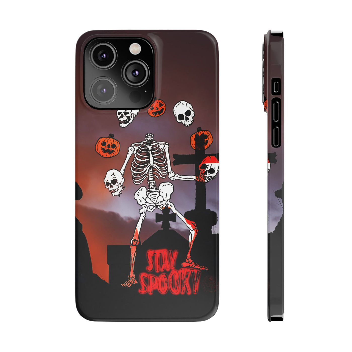 Slim Halloween Spooky Slim Cute Phone Cases for Iphone  | iPhone 15 Case | iPhone 15 Pro Max Case, Iphone 14, Iphone 14 Pro Max, Iphone 13