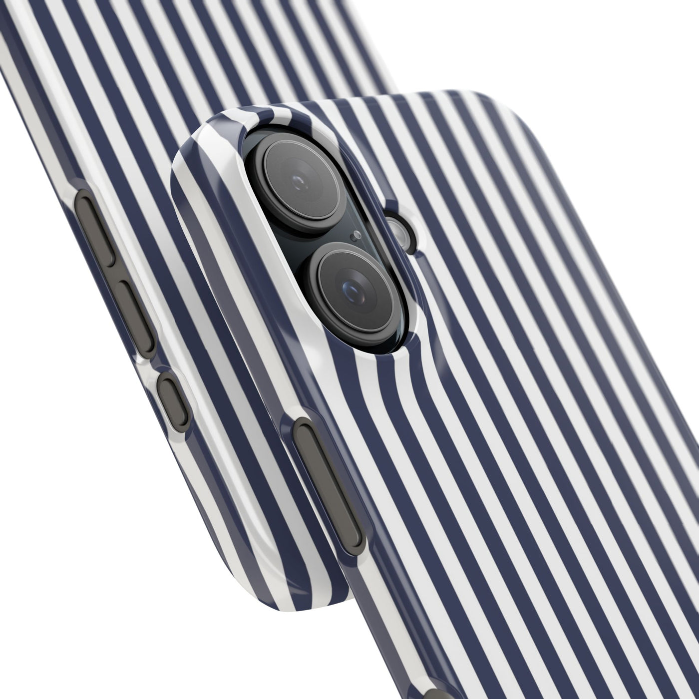 Slim Navy Blue Striped Cute Phone Case for Iphone 16 - | iPhone 15 Pro Max Case | iPhone 14 Case Iphone 13 12 11 10 9 8 7 XS X Gift for Her - Studio40ParkLane