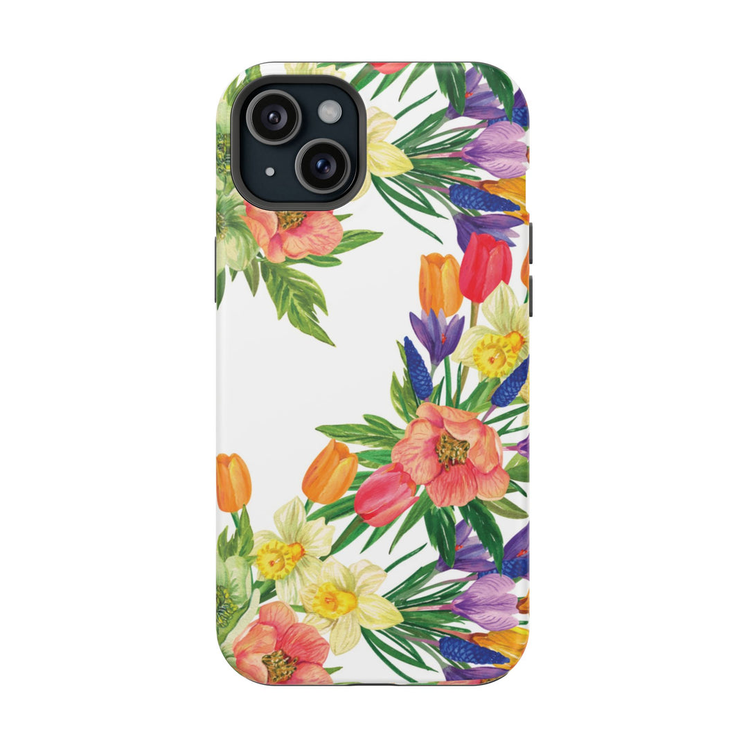 Spring Flowers Magsafe Cute Phone Case for Iphone Gift for Her, iPhone 16 Case iPhone 15 Pro Max Case, Iphone 14, Iphone 14 Pro Max, 13, 12 - Studio40ParkLane
