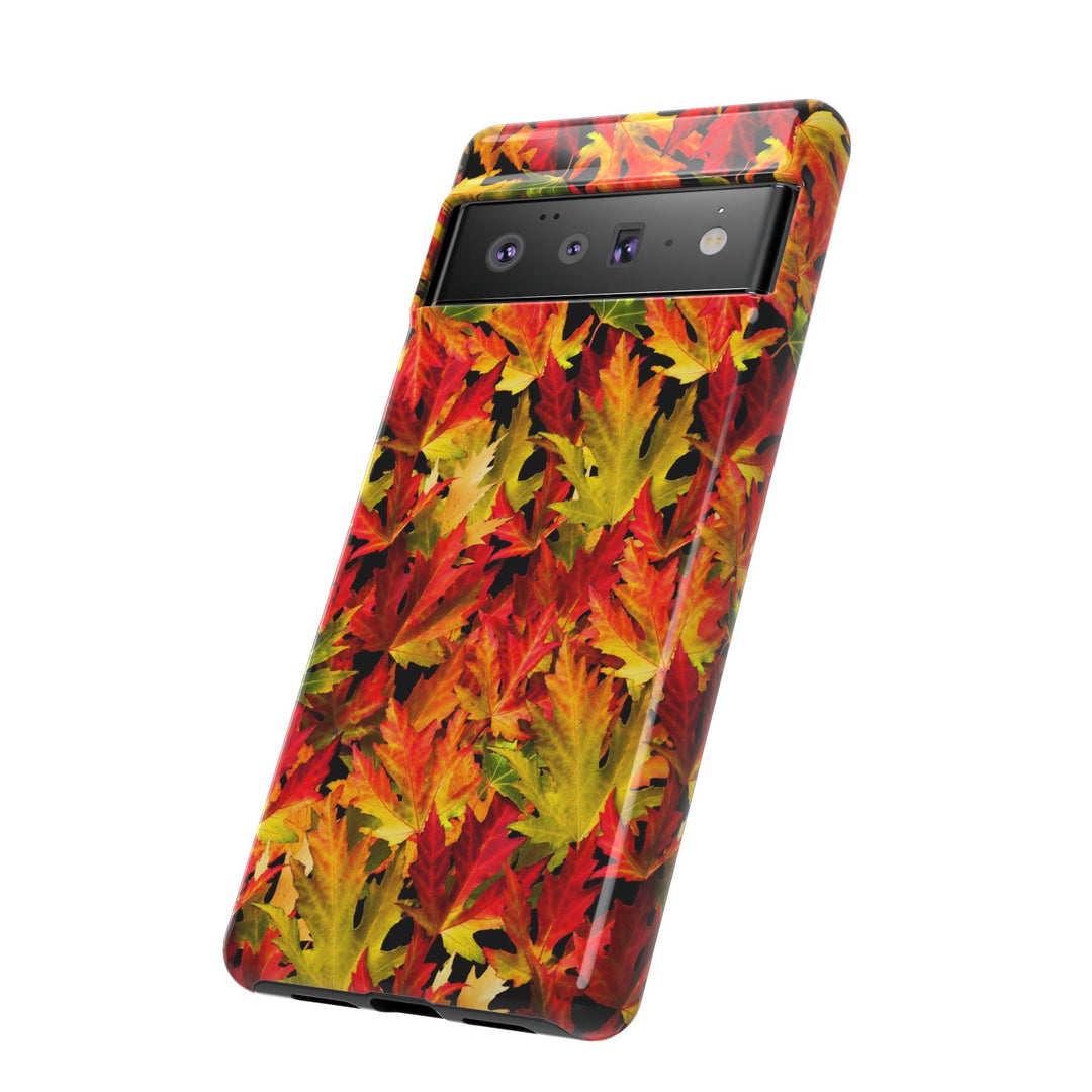 Fall Leaves Impact Resistant, Cute Phone Cases for Samsung S24, S23, S22, S21, IPhone 15 pro Iphone 14 pro Iphone 13 IPhone 12 Iphone 11 - Studio40ParkLane