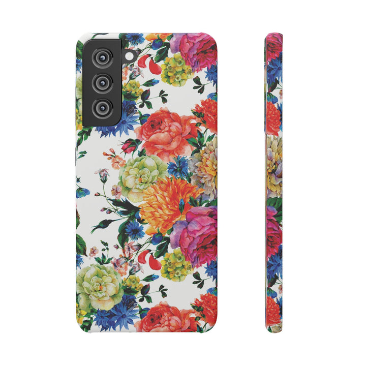 Sleek Snap Colorful Flowers Cute Phone Case for iPhone 16 15 14 13 12 11 X Xs Max Xr Pro Plus Samsung Galaxy S24 S23 S22 S21 S20 Note Ultra