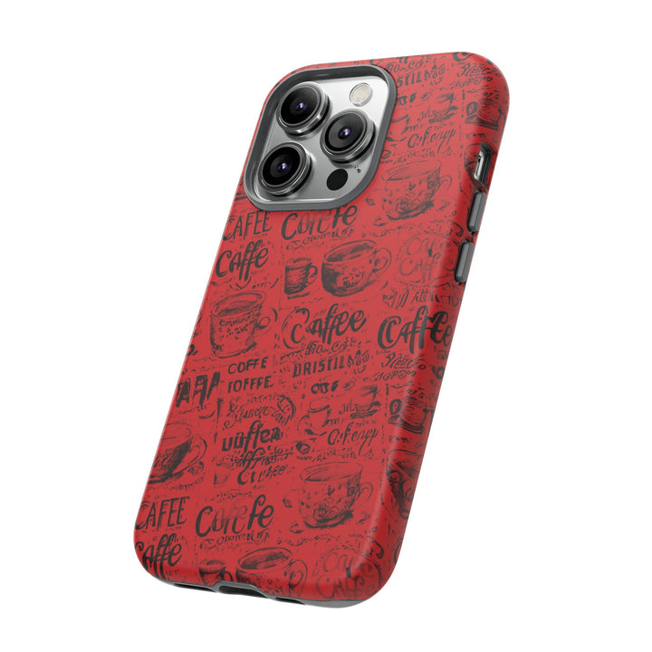 Cute IPhone Case | Red Black Coffee, iPhone 15 Case | iPhone 15 Pro Case, Iphone 14 Case, Iphone 14 Pro Max Case, Protective Iphone Case - Studio40ParkLane