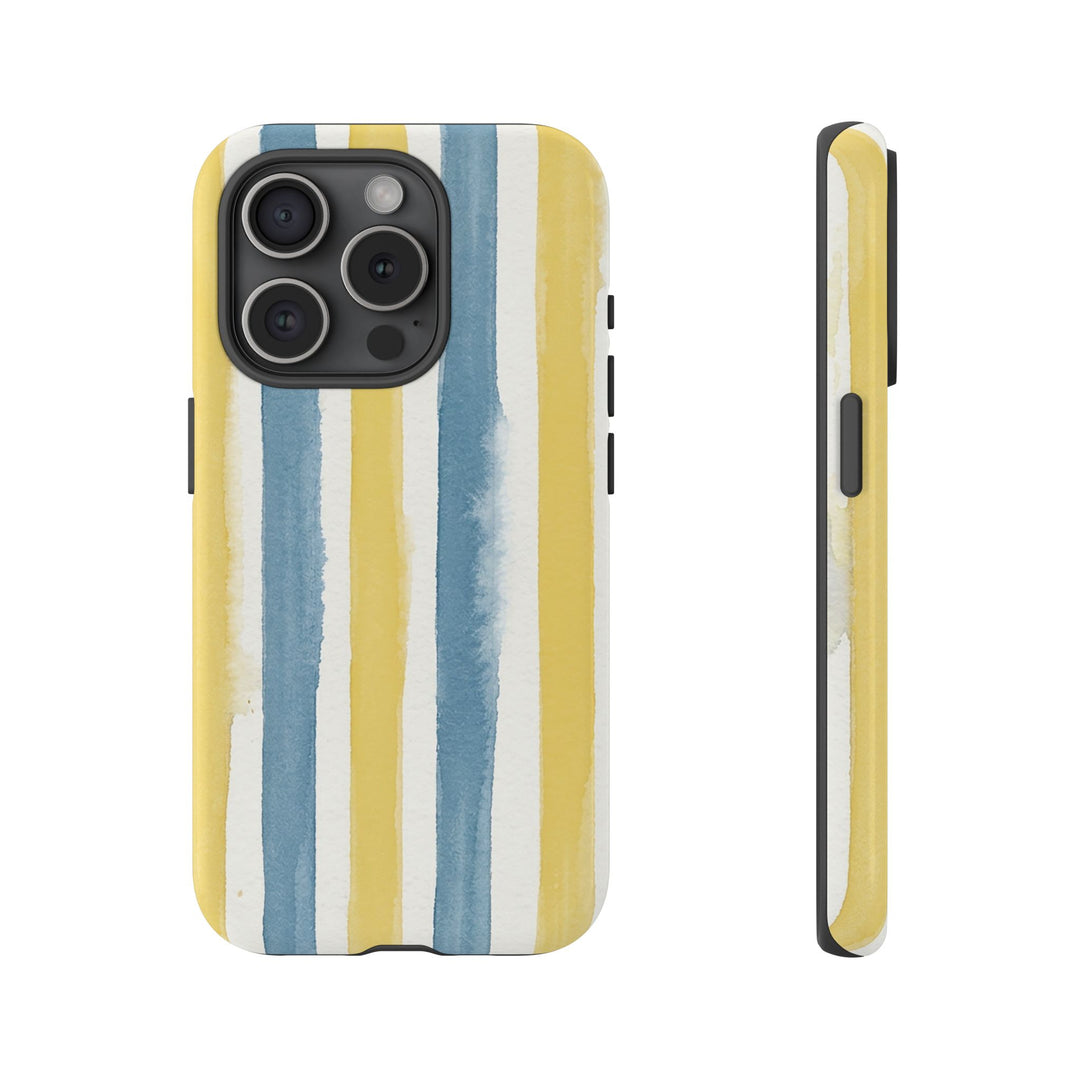 Tough Cute Yellow Stripes Phone Case, for IPhone 17 Pro Max | Iphone 17 Air, Iphone 16, IPhone 15, 14 13 12, Samsung Galaxy S26, S25, S24, S23 - Studio40ParkLane