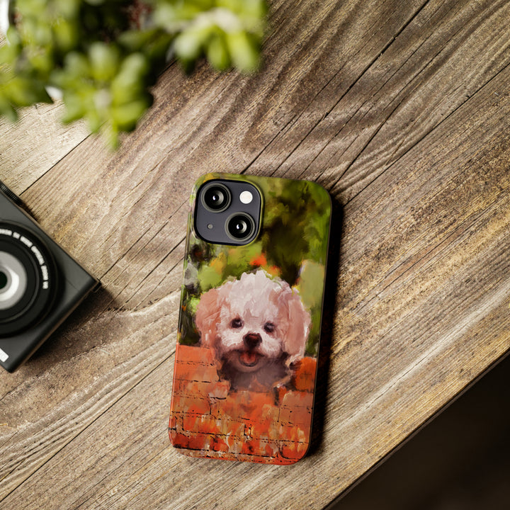 Slim Cute Phone Cases for Iphone - | iPhone 15 Case | iPhone 15 Pro Max Case, Iphone 14 Case, Iphone 14 Pro Max, Iphone 13, Bichon Frise Dog - Studio40ParkLane