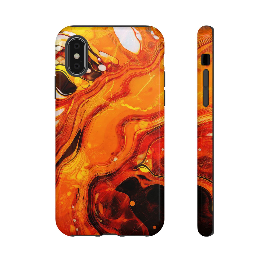 Impact Resistant, Fall Colors Marble, Cute Phone Cases for Samsung S24, S23, S22, S21, IPhone 15 pro Iphone 14 pro Iphone 13 IPhone 12 Iphone 11 - Studio40ParkLane