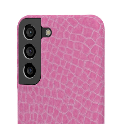 Snap Non Leather Pink Color Pattern Gift for Her Cute Phone Cases for Samsung Galaxy S24, S23, S22, S21, S20, Plus, Ultra, Iphone 16, 15, 14, Pro and Max - Studio40ParkLane