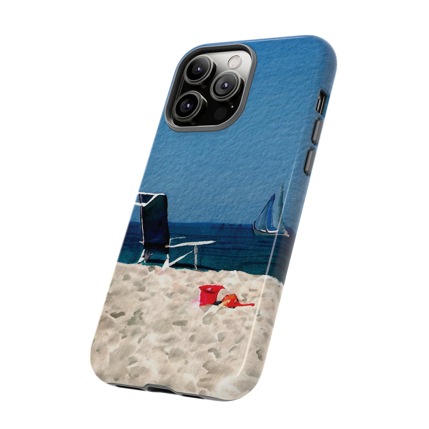 Cute Samsung Case | Cool Iphone Case | Summer Blue Beach Chair, Samsung S24, S23, S22, S21, IPhone 15 Case | Iphone 14 Case, Iphone 13 Case