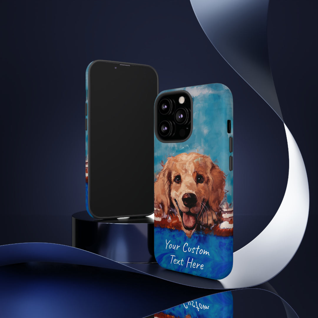 Personalize this Cute IPhone Case | Golden Retriever Dog iPhone Case, iPhone 15 Case | iPhone 15 Case, Iphone 14 Case, Iphone 14 Pro Max Case - Studio40ParkLane