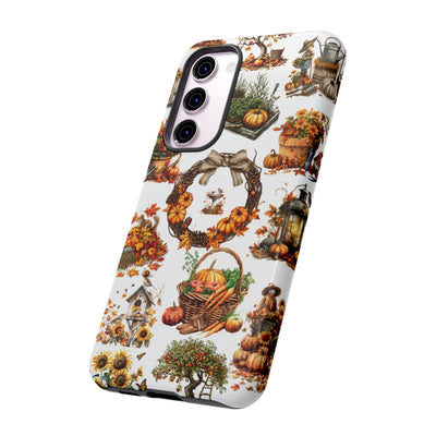 Impact Resistant, Fall Leaves Collage, Cute Phone Cases for Samsung S24, S23, S22, S21, IPhone 15 pro Iphone 14 pro Iphone 13 IPhone 12 Iphone 11