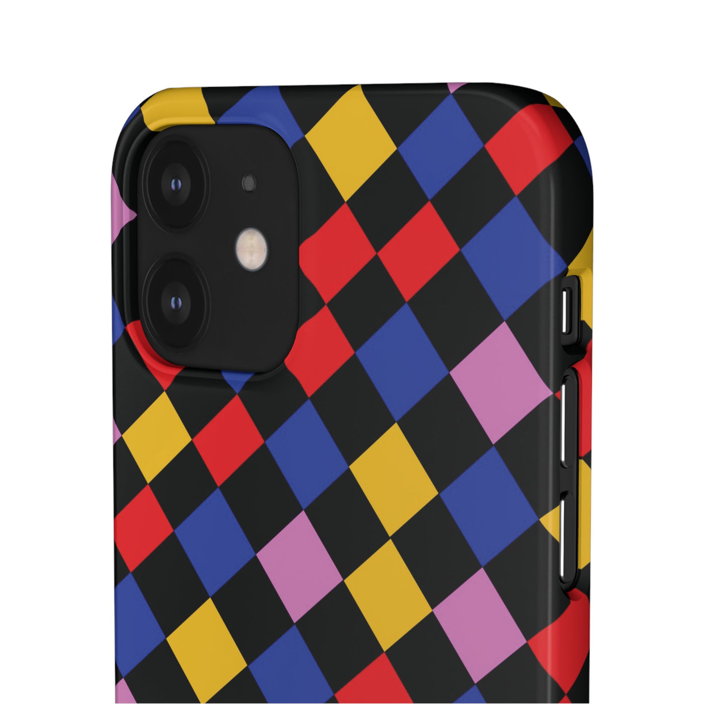 Colorful Checkerboard Cute Phone Case - Sleek Snap - for iPhone 16 15 14 13 12 11 Max Pro Plus Samsung Galaxy S24 S23 S22 S21 S20 Plus Ultra - Studio40ParkLane