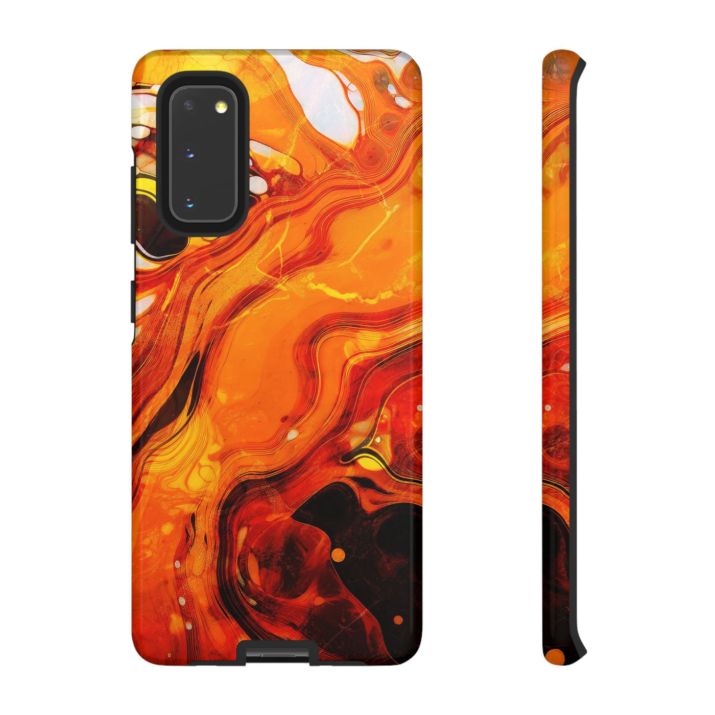 Impact Resistant, Fall Colors Marble, Cute Phone Cases for Samsung S24, S23, S22, S21, IPhone 15 pro Iphone 14 pro Iphone 13 IPhone 12 Iphone 11